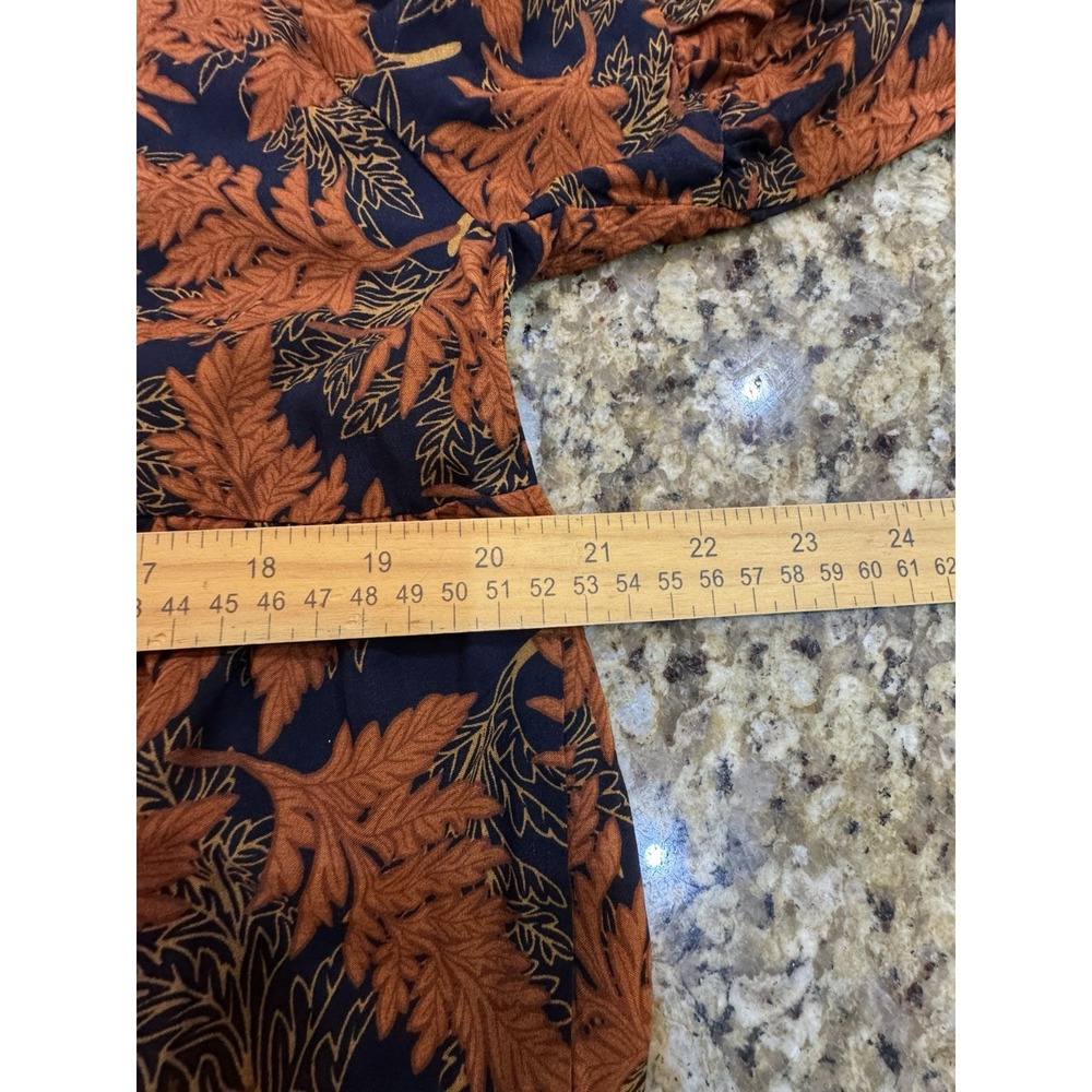 Natural Life Charlotte Boho Dress in Navy/Rust Size Large XL Maxi - Picture 9 of 10